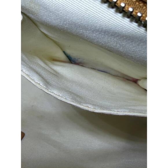 COACH Signature Canvas & Leather Satchel Beige/Khaki – Medium Turnlock Tote - Picture 3 of 9